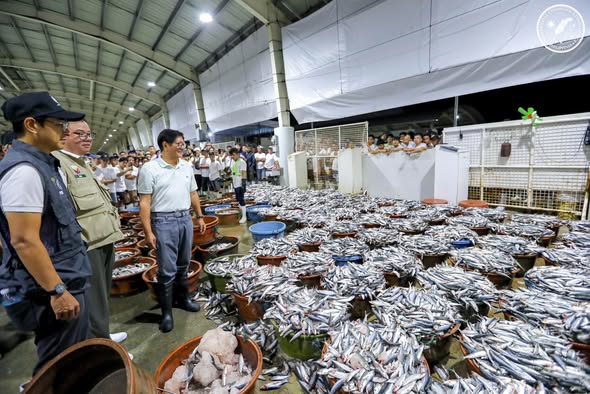 President Marcos inspects ongoing rehab works at Navotas Fish Port Complex